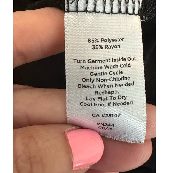 Talbots black long sleeves round neck top size SP - Picture 7 of 11